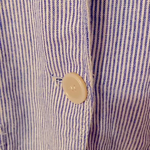 Max Studio blue one-button Blazer size L - Picture 4 of 10